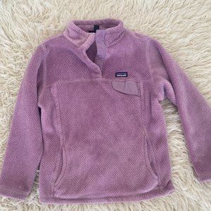 Patagonia Fleece Pullover Re-Tool Snap-T Purple Size M-10